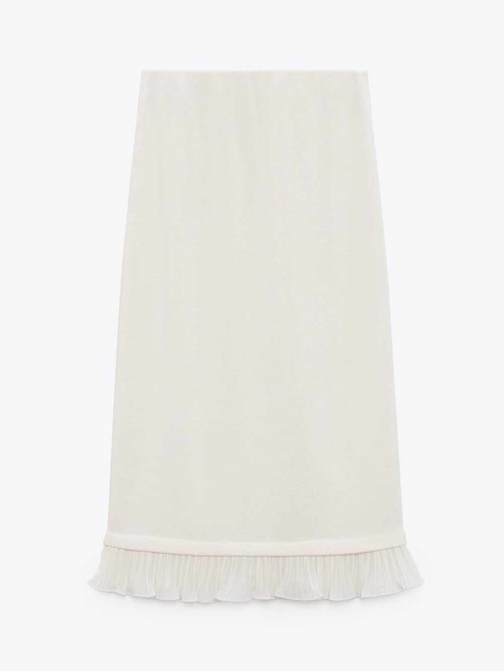Zara Cream Pencil Skirt Small NWOT